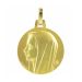 Médaille Vierge pensive en or