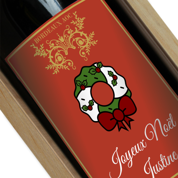 Vin de Noël personnalisé