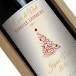 Bouteille de vin personnalisée Noël