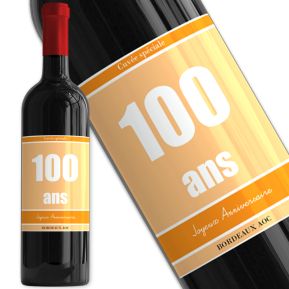 Bouteille de vin personnalisée Anniversaire