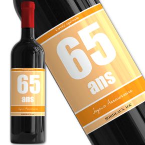 Bouteille de vin personnalisée Anniversaire