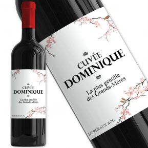 Bouteille de vin personnalisée Cerisier