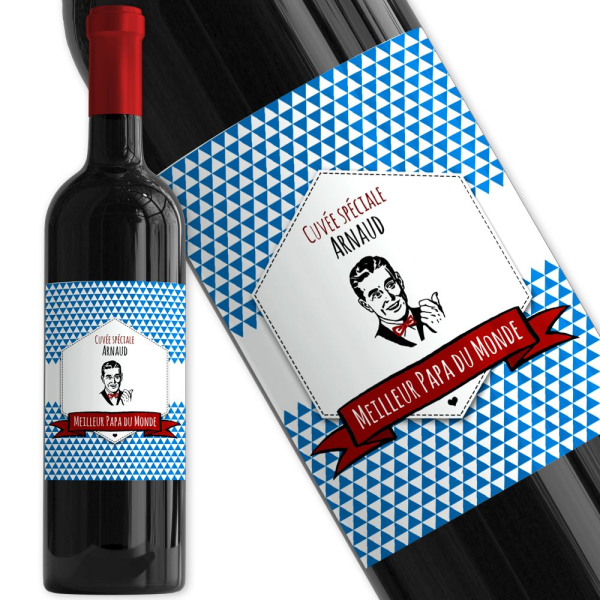 Vin avec étiquette personnalisée Label