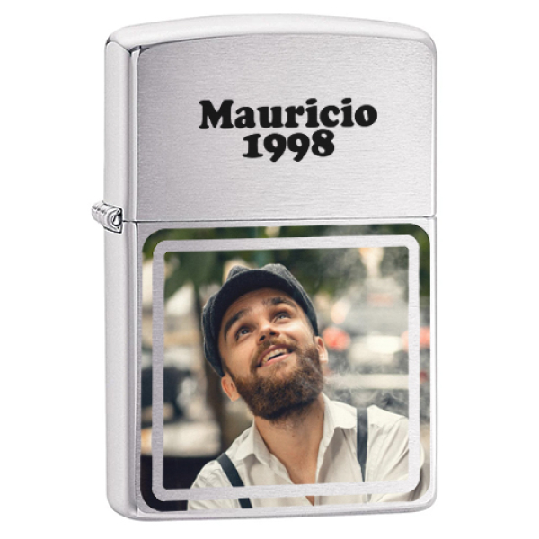 Zippo tempête personnalisé d'une photo