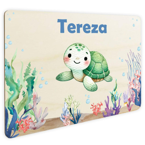 Personalizovaná dveřní cedulka oceán Personalizovaná dveřní cedulka oceán