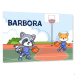 Personalizovaná d&#283;tská cedulka na dve&#345;e  Basketbal