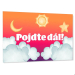 Personalizovaná dětská cedulka na dveře  Mraky
