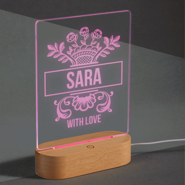 Personalizovaná LED lampa  Jméno