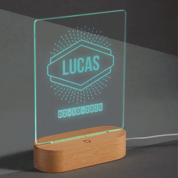 Personalizovaná LED lampa  Jméno