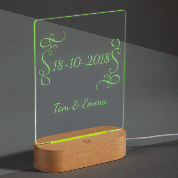 Personalizovaná LED lampa  Jméno
