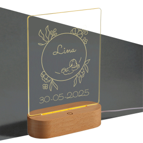 Personalizovaná LED lampa Křest Personalizovaná LED lampa Křest