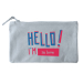 Personalizovaná malá bavlněná tatička HELLO