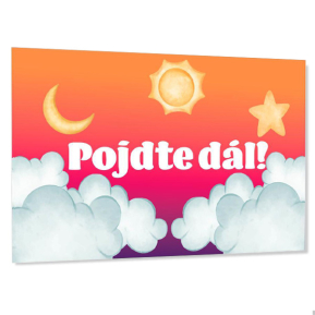 Personalizovan dětsk cedulka na dveře  Mraky