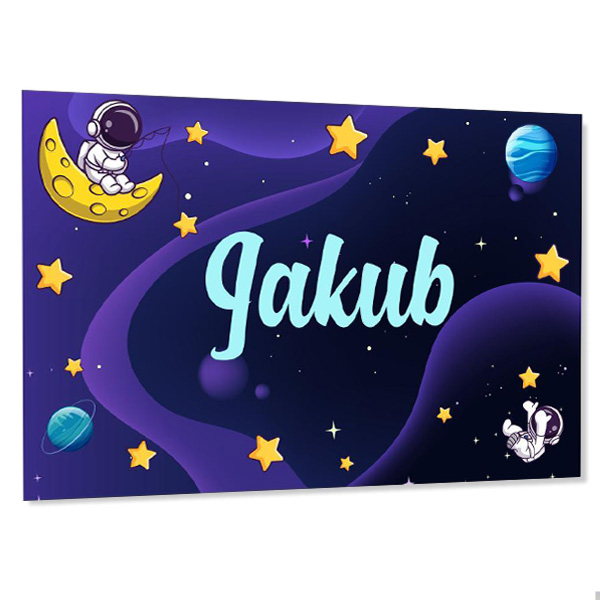 Dve&#345;ní cedulka d&#283;tský pokoj  Astronaut