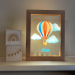 LED-ramme med luftballon og navn