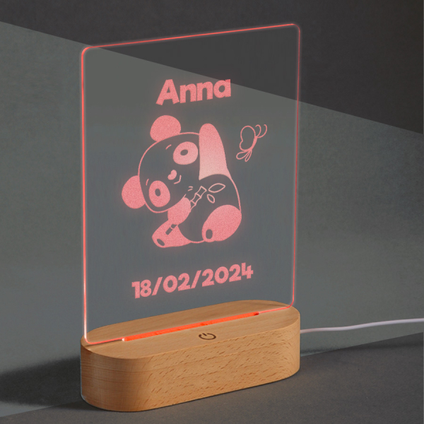Personlig LED-lampe med dyr
