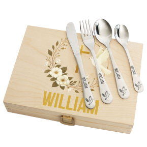Coffret Dåb og dens personlige bestik Coffret Dåb og dens personlige bestik