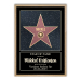 Personligt Walk of Fame-certifikat med ramme
