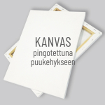 Kangas kireällä kehyksellä