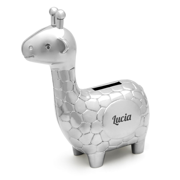 Metallinen kirahvi säästöpankki