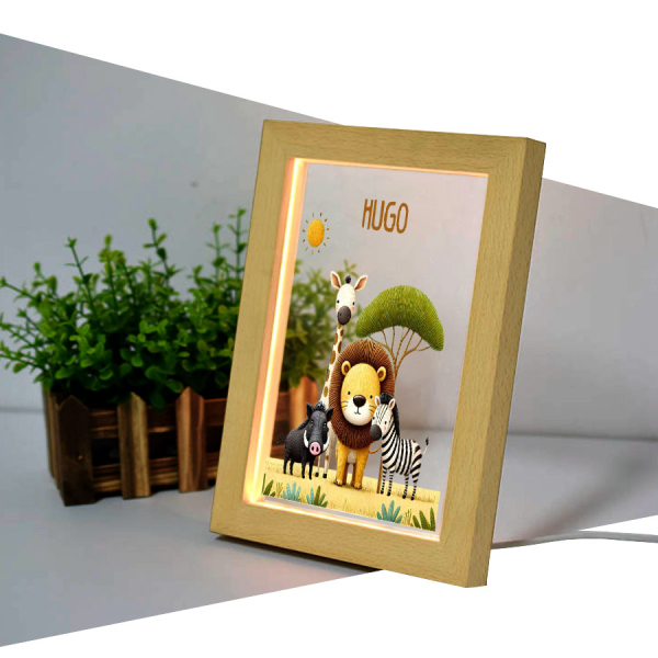 Personoitu safari LED-kehys