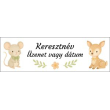 Keresztnév és rövid üzenet
