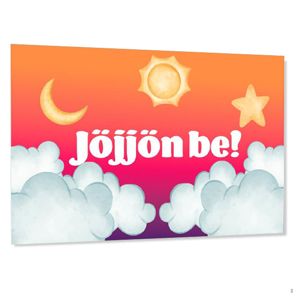 Személyre szabott gyerek ajtótábla  Felh&#337;k