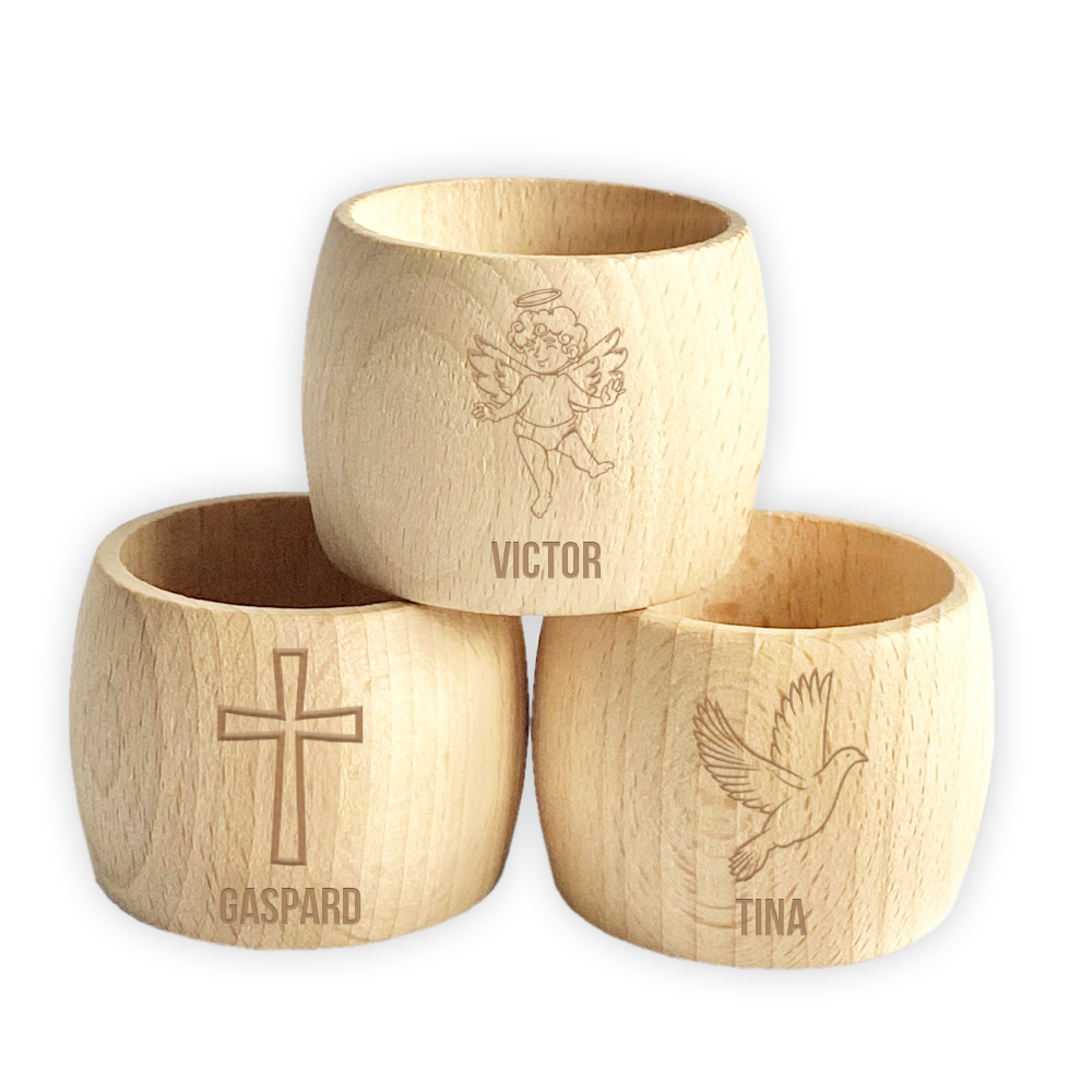 Wooden napkin rings Wooden napkin rings