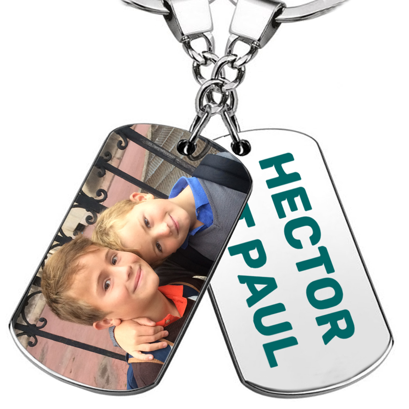 Printed photo keyring Printed photo keyring