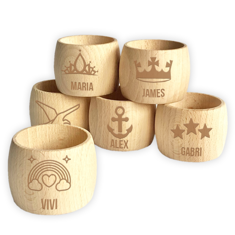 Wooden napkin rings Wooden napkin rings