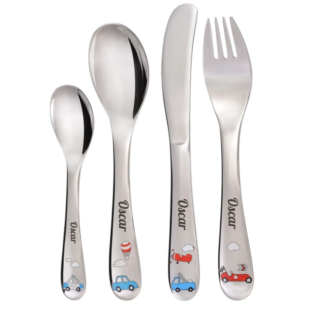 Cutlery with printed patterns Cutlery with printed patterns
