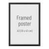 Framed poster