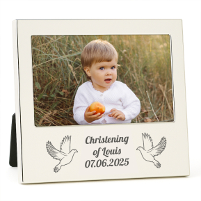 Engraved christening frame Engraved christening frame