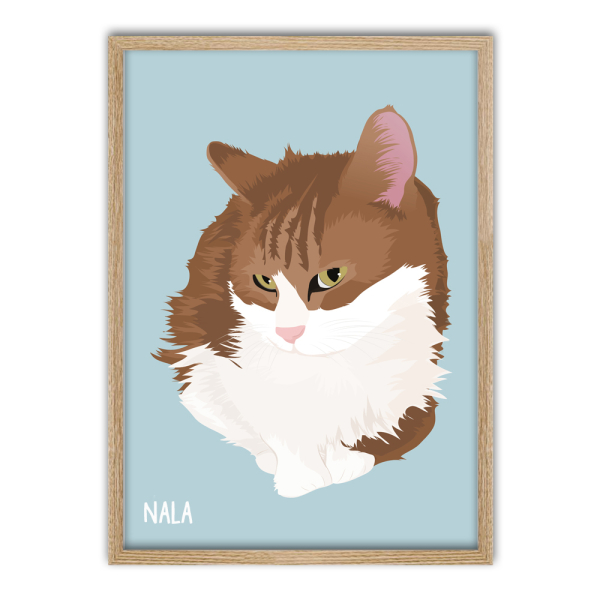 Animal portrait customised from a photo