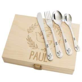 Personalised dove baptism cutlery Personalised dove baptism cutlery