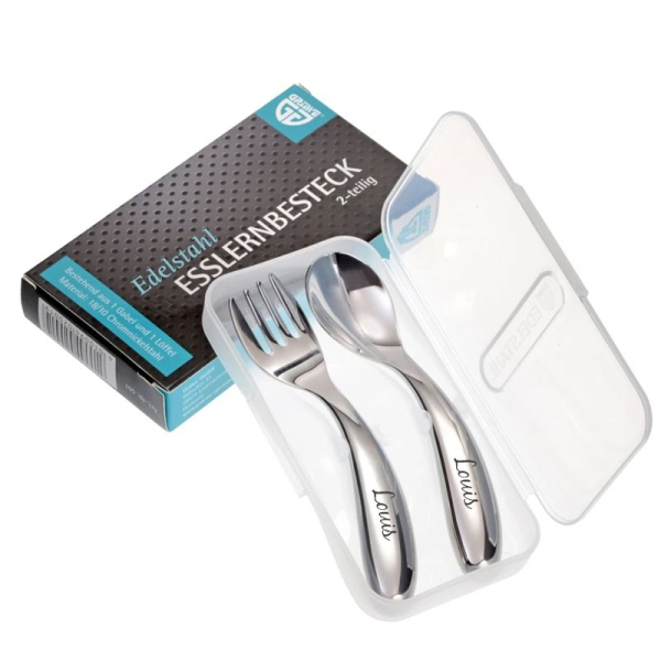 Personalised ergonomic cutlery for babies
