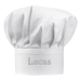 Embroidered chef's hat for adults