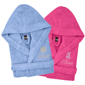 Embroidered child bathrobe with name Embroidered child bathrobe with name