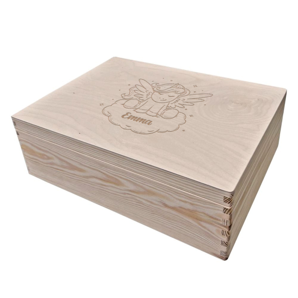 Engraved keepsake box for children unicorn