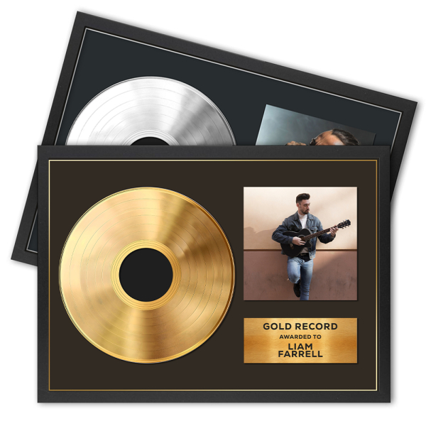 Framed poster - Gold or Platinum Record with photo