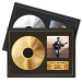 Framed poster - Gold or Platinum Record with photo
