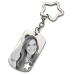 Keyring with star and engraved photo