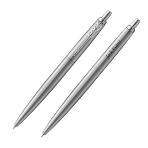 Personalised Parker Jotter ballpoint pen silver Personalised Parker Jotter ballpoint pen silver
