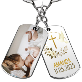 Personalised photo baptism keychain Personalised photo baptism keychain