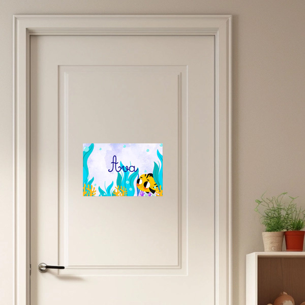 Personalised kids door sign - under the sea