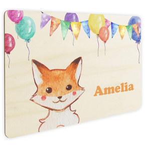 Personalised balloons and animals door sign Personalised balloons and animals door sign