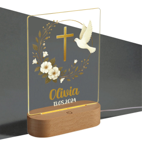 Personalised baptism night light Personalised baptism night light