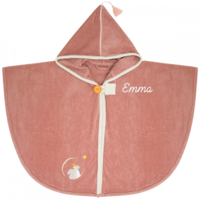 Personalised bath cape for children – Marsala Squirrel Personalised bath cape for children – Marsala Squirrel