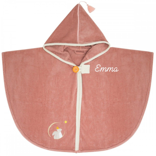 Personalised bath cape for children  Marsala Squirrel