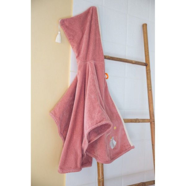 Personalised bath cape for children  Marsala Squirrel